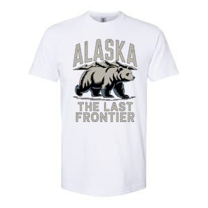 Alaska The Last Frontier Mountains And Bear Fun Meaningful Gift Softstyle CVC T-Shirt