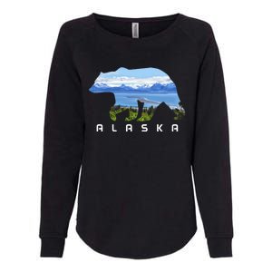 Alaska The Last Frontier Grizzly Bear Nature Lover Souvenir Gift Womens California Wash Sweatshirt