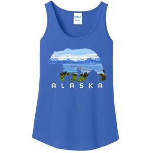 Alaska The Last Frontier Grizzly Bear Nature Lover Souvenir Gift Ladies Essential Tank