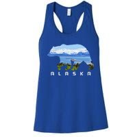 Alaska The Last Frontier Grizzly Bear Nature Lover Souvenir Gift Women's Racerback Tank