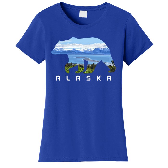 Alaska The Last Frontier Grizzly Bear Nature Lover Souvenir Gift Women's T-Shirt