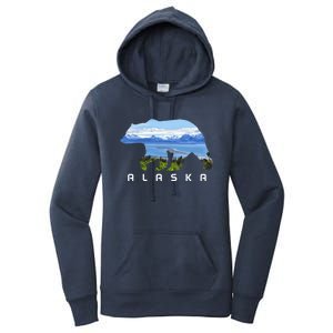 Alaska The Last Frontier Grizzly Bear Nature Lover Souvenir Gift Women's Pullover Hoodie