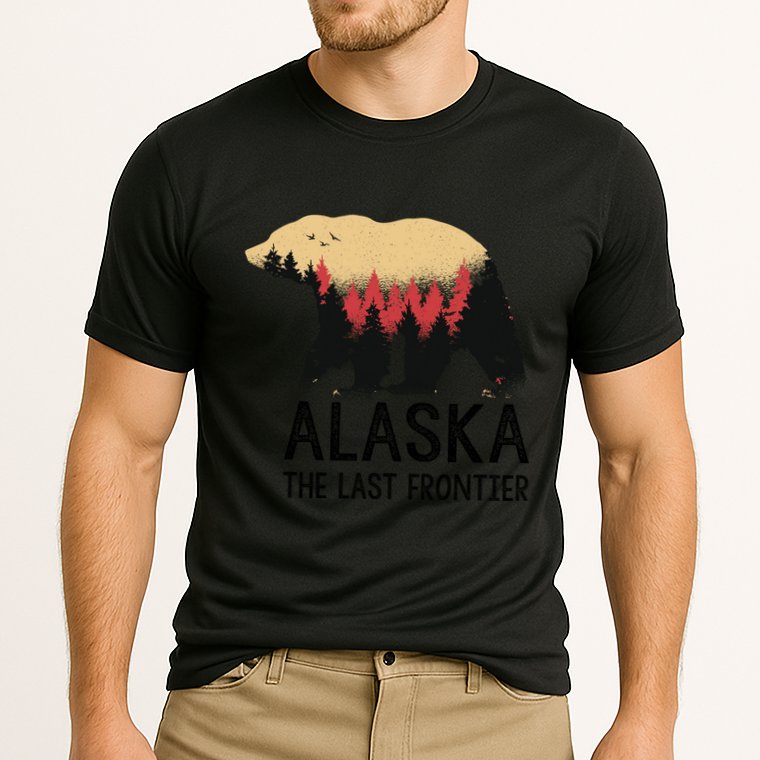 Alaska The Last Frontier Souvenir Gift Cooling Performance Crew T-Shirt