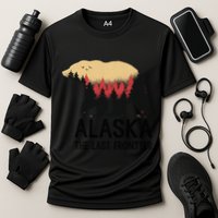 Alaska The Last Frontier Souvenir Gift Cooling Performance Crew T-Shirt