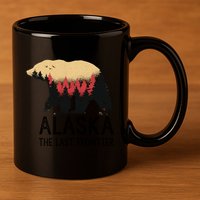 Alaska The Last Frontier Souvenir Gift 11oz C Handle Ceramic Mug