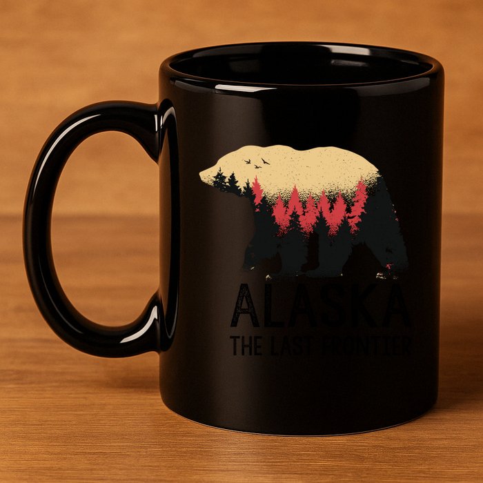 Alaska The Last Frontier Souvenir Gift 11oz C Handle Ceramic Mug