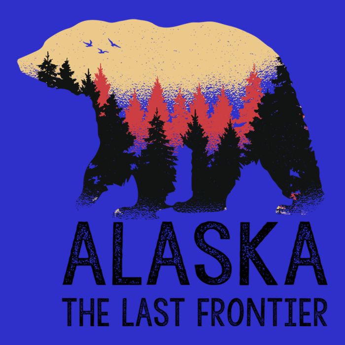 Alaska The Last Frontier Souvenir Gift Button