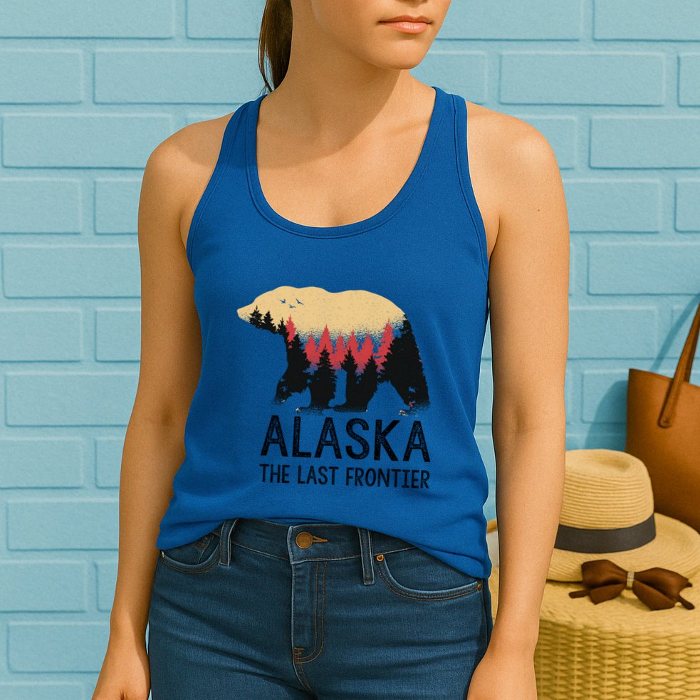 Alaska The Last Frontier Souvenir Gift Womens Tank Top
