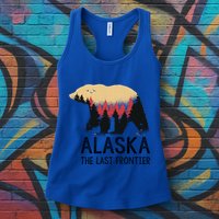 Alaska The Last Frontier Souvenir Gift Womens Tank Top