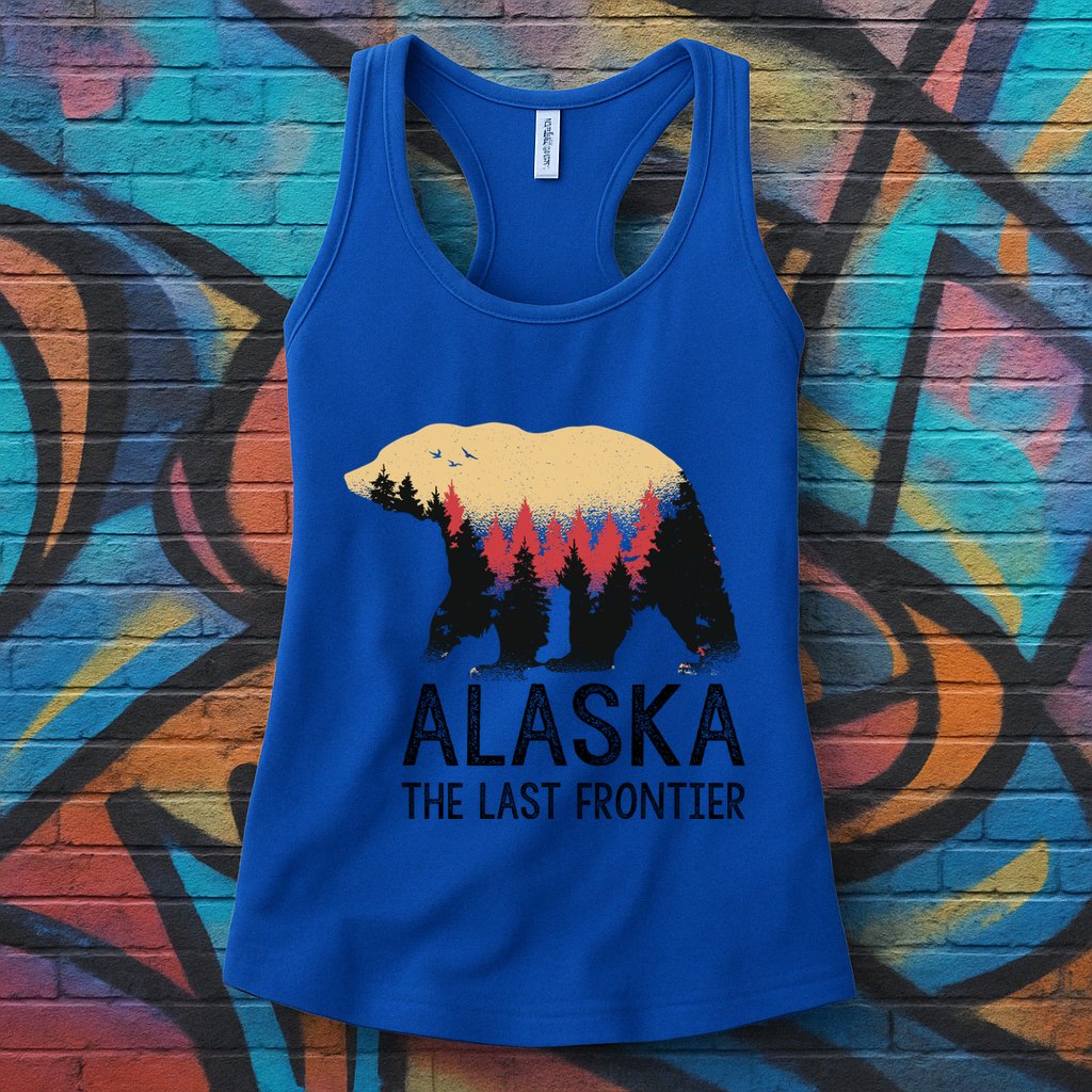 Alaska The Last Frontier Souvenir Gift Womens Tank Top