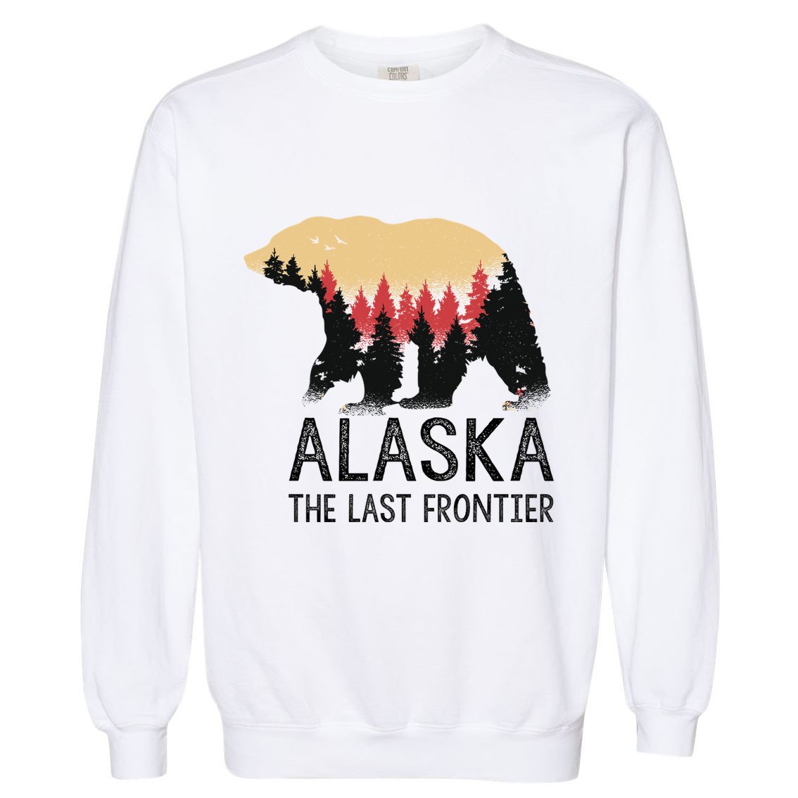 Alaska The Last Frontier Souvenir Gift Garment-Dyed Sweatshirt