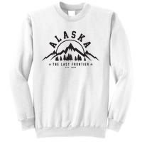 Alaska The Last Frontier Est 1959 Mountains Nature Gift Sweatshirt