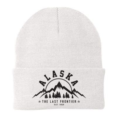 Alaska The Last Frontier Est 1959 Mountains Nature Gift Knit Cap Winter Beanie