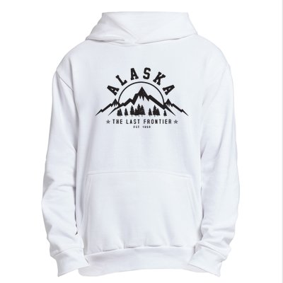 Alaska The Last Frontier Est 1959 Mountains Nature Gift Urban Pullover Hoodie