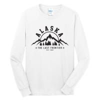 Alaska The Last Frontier Est 1959 Mountains Nature Gift Tall Long Sleeve T-Shirt