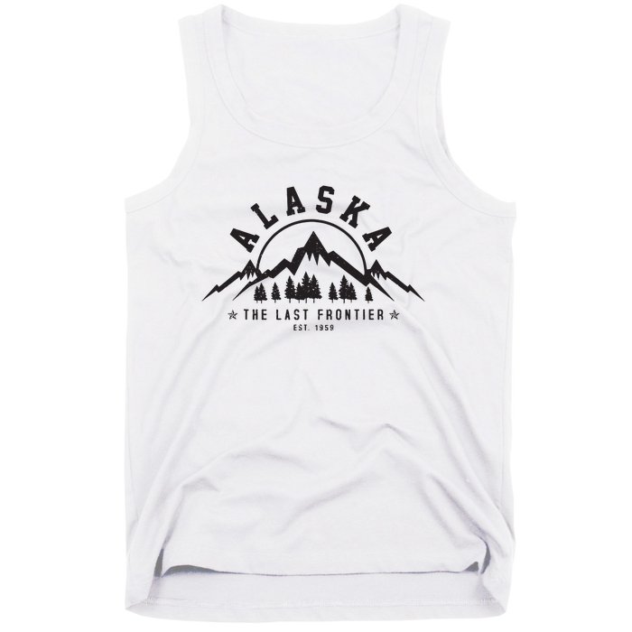 Alaska The Last Frontier Est 1959 Mountains Nature Gift Tank Top