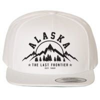 Alaska The Last Frontier Est 1959 Mountains Nature Gift Wool Snapback Cap