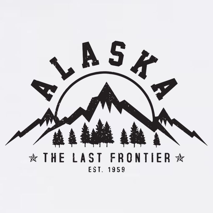 Alaska The Last Frontier Est 1959 Mountains Nature Gift Wool Snapback Cap