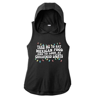 And To Look At Christmas Lights Ladies PosiCharge Tri-Blend Wicking Draft Hoodie Tank