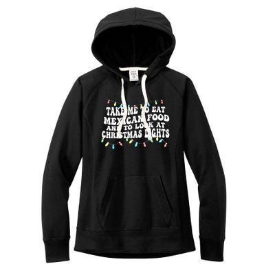 And To Look At Christmas Lights Women's Fleece Hoodie