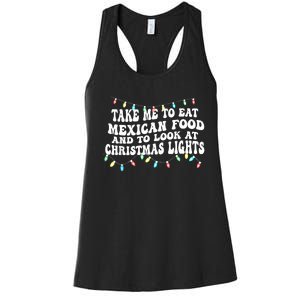 And To Look At Christmas Lights Women's Racerback Tank