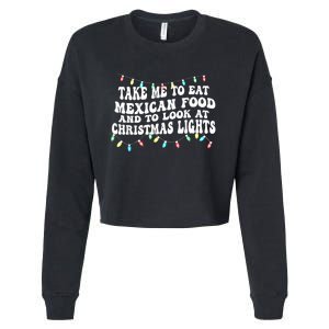 And To Look At Christmas Lights Cropped Pullover Crew