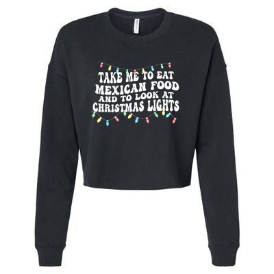 And To Look At Christmas Lights Cropped Pullover Crew