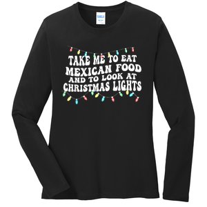 And To Look At Christmas Lights Ladies Long Sleeve Shirt