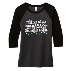 And To Look At Christmas Lights Women's Tri-Blend 3/4-Sleeve Raglan Shirt