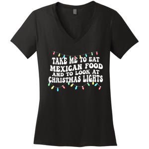 And To Look At Christmas Lights Women's V-Neck T-Shirt