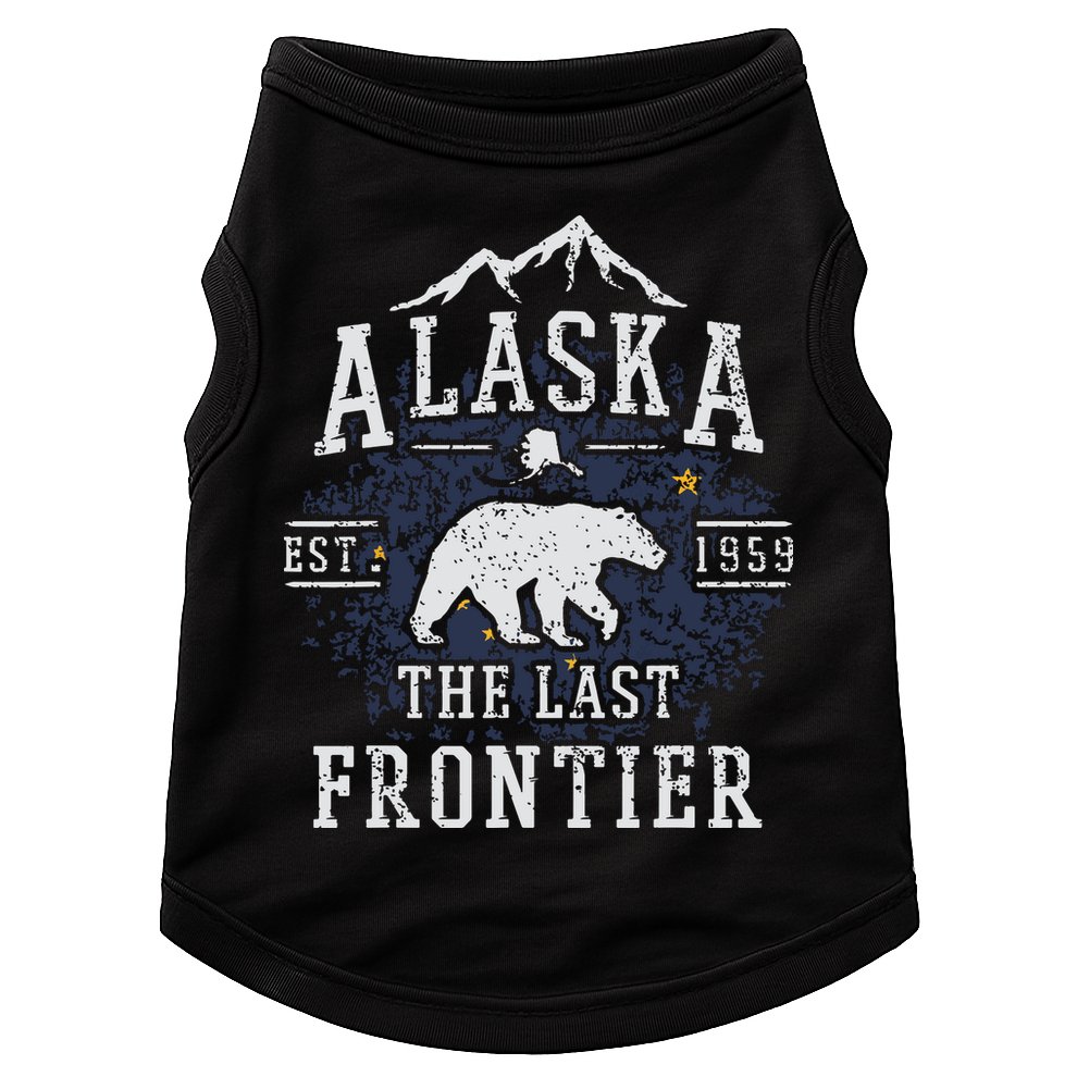 Alaska The Last Frontier Shirts Adventure Alaskan Home Gift Doggie Tank