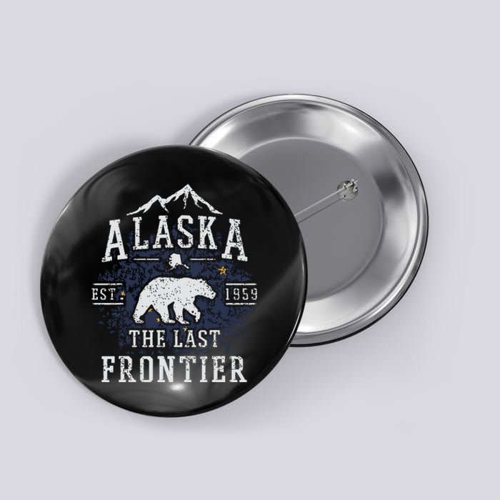 Alaska The Last Frontier Shirts Adventure Alaskan Home Gift Button