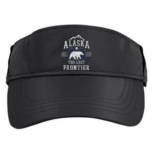 Alaska The Last Frontier Shirts Adventure Alaskan Home Gift Adult Drive Performance Visor