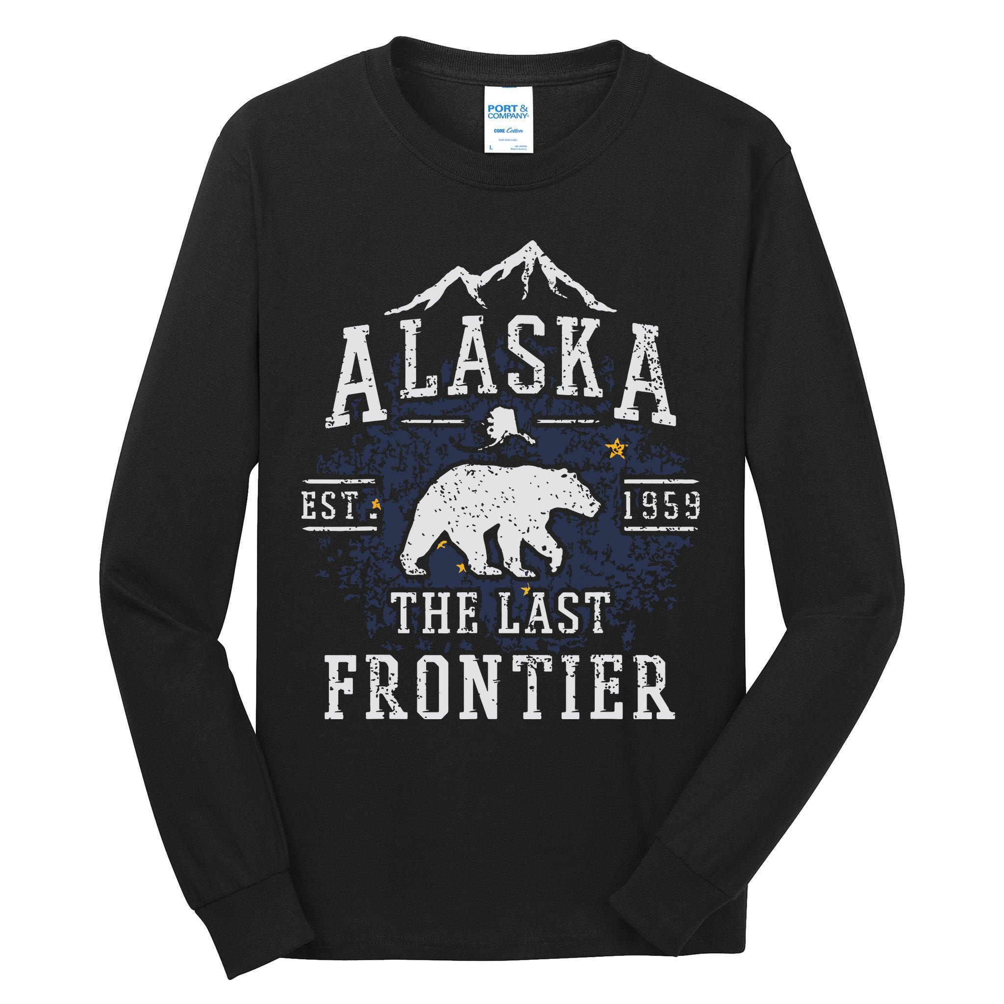 Alaska The Last Frontier Shirts Adventure Alaskan Home Gift Tall Long Sleeve T-Shirt