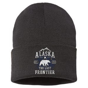 Alaska The Last Frontier Shirts Adventure Alaskan Home Gift Sustainable Knit Beanie