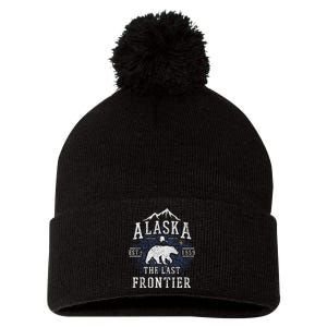 Alaska The Last Frontier Shirts Adventure Alaskan Home Gift Pom Pom 12in Knit Beanie