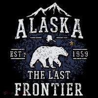 Alaska The Last Frontier Shirts Adventure Alaskan Home Gift Baby Bodysuit