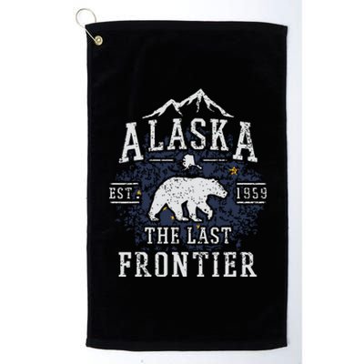 Alaska The Last Frontier Shirts Adventure Alaskan Home Gift Platinum Collection Golf Towel