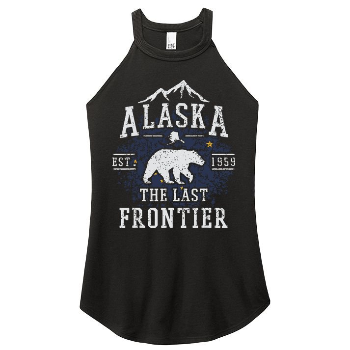 Alaska The Last Frontier Shirts Adventure Alaskan Home Gift Women's Perfect Tri Rocker Tank