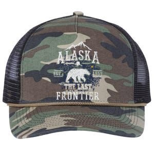 Alaska The Last Frontier Shirts Adventure Alaskan Home Gift Retro Rope Trucker Hat Cap