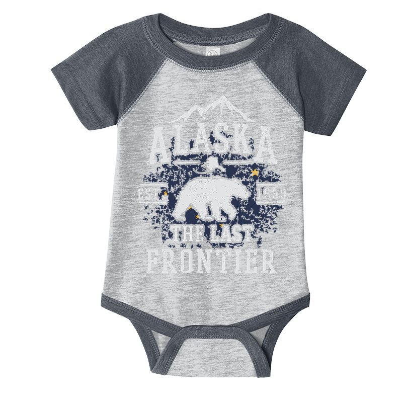 Alaska The Last Frontier Shirts Adventure Alaskan Home Gift Infant Baby Jersey Bodysuit