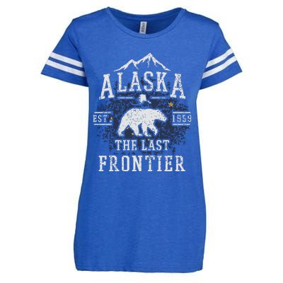 Alaska The Last Frontier Shirts Adventure Alaskan Home Gift Enza Ladies Jersey Football T-Shirt