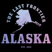 Alaska The Last Frontier State Map Est 1959 Vintage Flatbill Hat