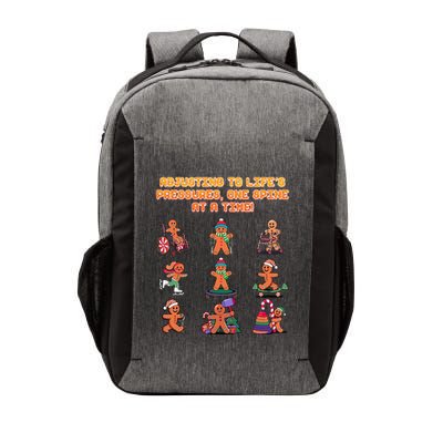 Adjusting To Lifes Pressures One Spine At A Time Funny Vector Backpack