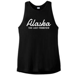 Alaska The Last Frontier Throwback Design Classic Ladies PosiCharge Tri-Blend Wicking Tank