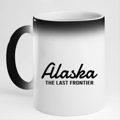 Alaska The Last Frontier Throwback Design Classic 11oz Black Color Changing Mug