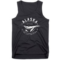 Alaska The Last Frontier Whale Home Cruise Vintage Tank Top