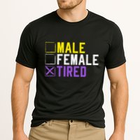 Asexual Transexual Lgbt Pride Gift Tired Non Binary Performance Shirt