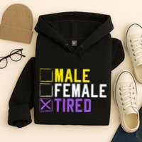 Asexual Transexual Lgbt Pride Gift Tired Non Binary Hoodie