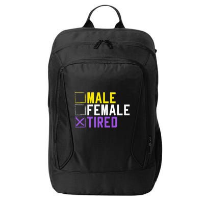 Asexual Transexual Lgbt Pride Gift Tired Non Binary City Backpack